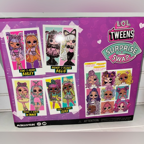 LOL SURPRISE TWEENS SURPRISE SWAP BAILEY BUNS-2-BRAIDS DOLL 20 Surprises NEW - Picture 5 of 8